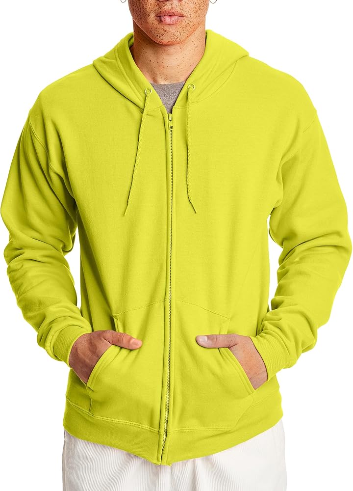 Hanes mens Ecosmart Fleece Full-zip Hoodie, Zip-up Hooded Sweatshirt