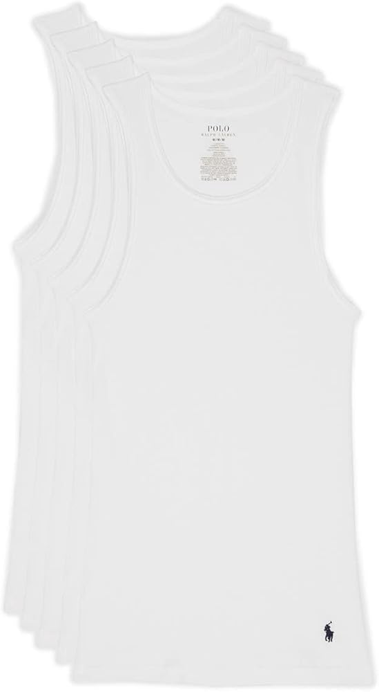 Polo Ralph Lauren Underwear Men's Classic Fit 5 Pack Tanks