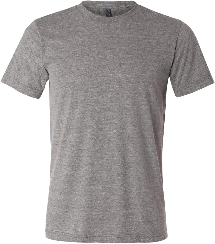 Bella + Canvas Unisex Triblend Short-Sleeve T-Shirt, Large, GREY TRIBLEND