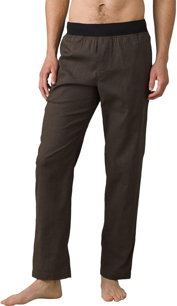 prAna Men's Standard Vaha Straight Pant, Black Olive, XLarge