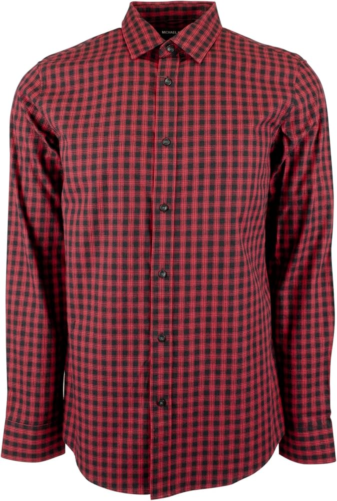 Men's Classic Fit Long Sleeve Button Down Shirts Blk Small