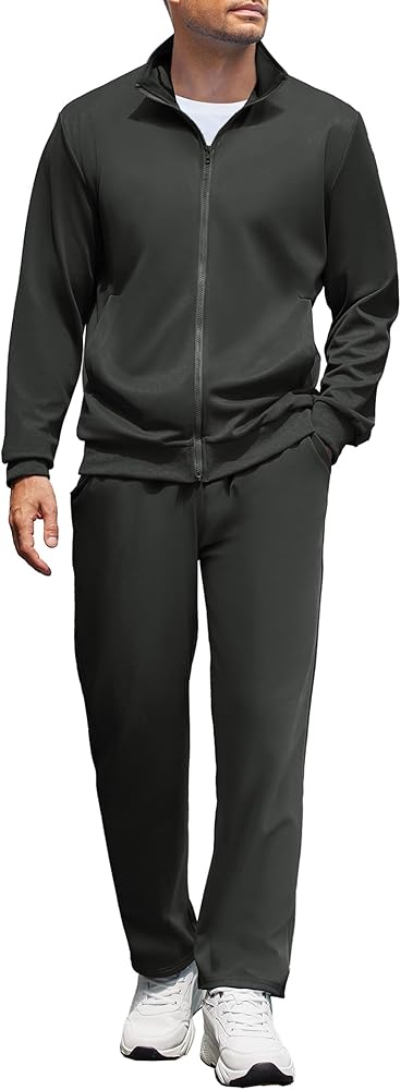 COOFANDY Men's Tracksuits Casual Sweatsuit 2 Piece Full Zip Athletic Jogging Suit Sets Sport Sweat Suit