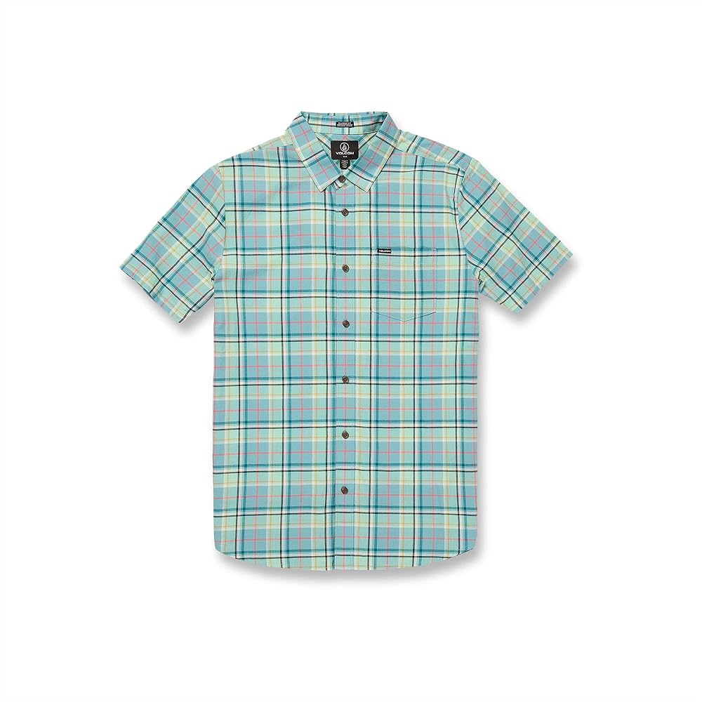 Volcom Men's Regular Benson Short Sleeve Classic Fit Plaid Shirt