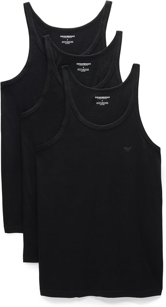 Emporio Armani Men's 3-Pack Tank Top Regular Fit