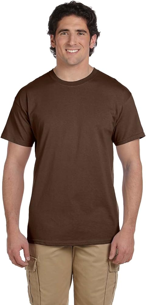 Fruit of the Loom Heavy Cotton T-Shirt (3930R) Tee Available in 32 Colors X-Large Chocolate