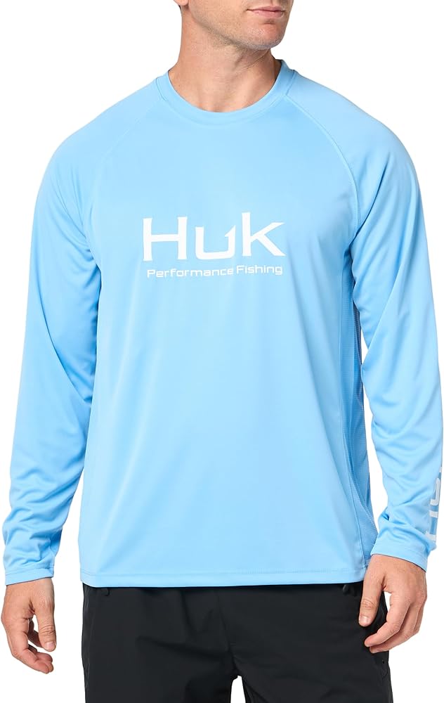 HUK Men's Pursuit Vented Long Sleeve, 30 UPF Fishing Shirt