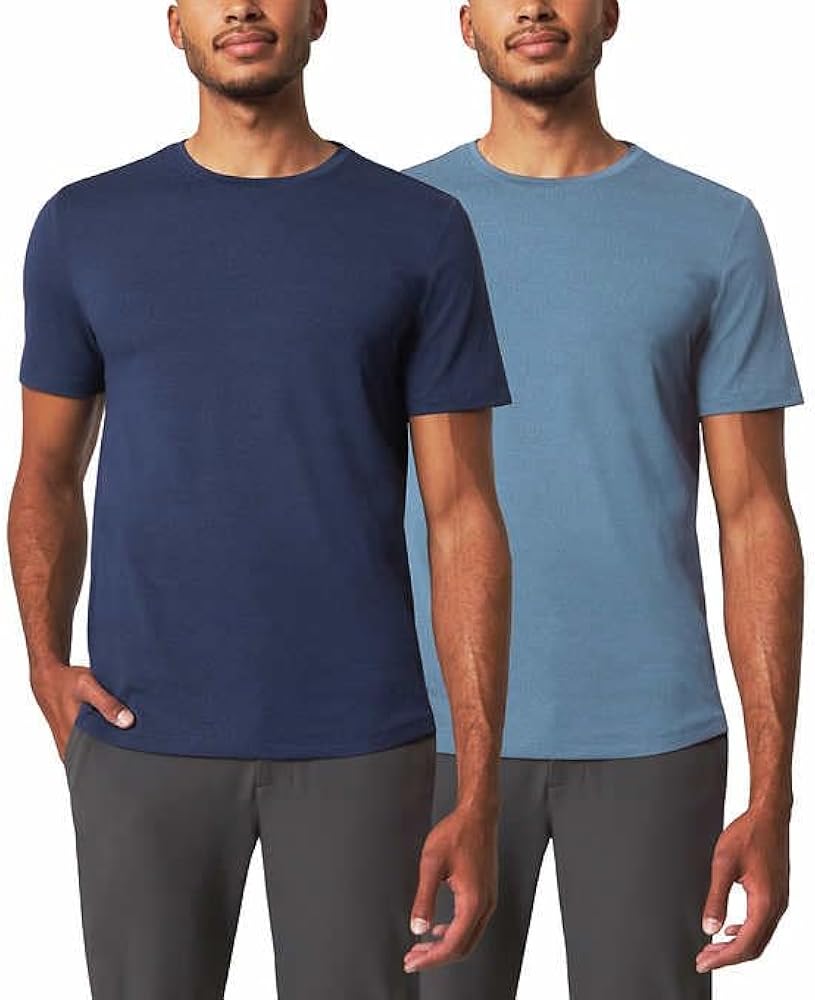 Mondetta Men's 2 Pack Short Sleeve Active Performance Tees