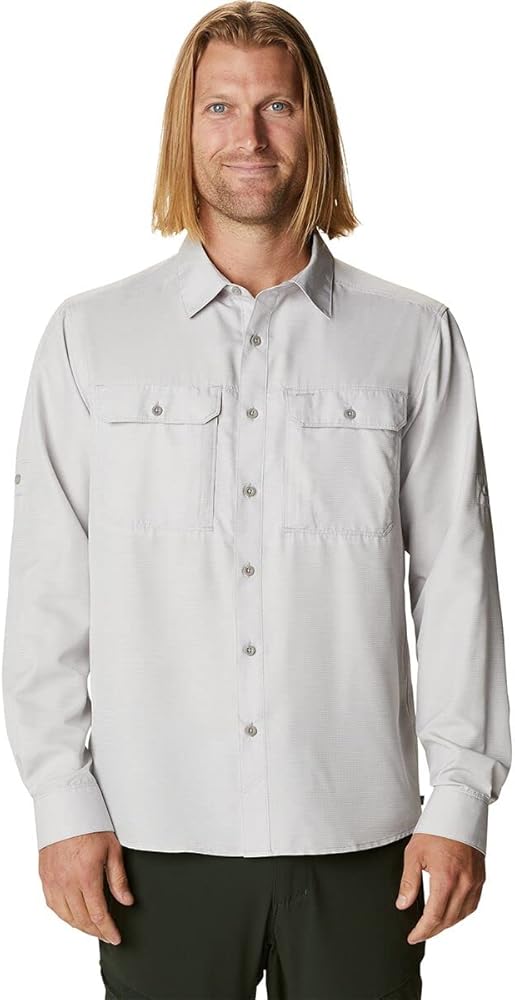 Mountain Hardwear Men's Canyon Long Sleeve Shirt for Camping, Hiking, and Everyday Wear | Moisture-Wicking and Breathable