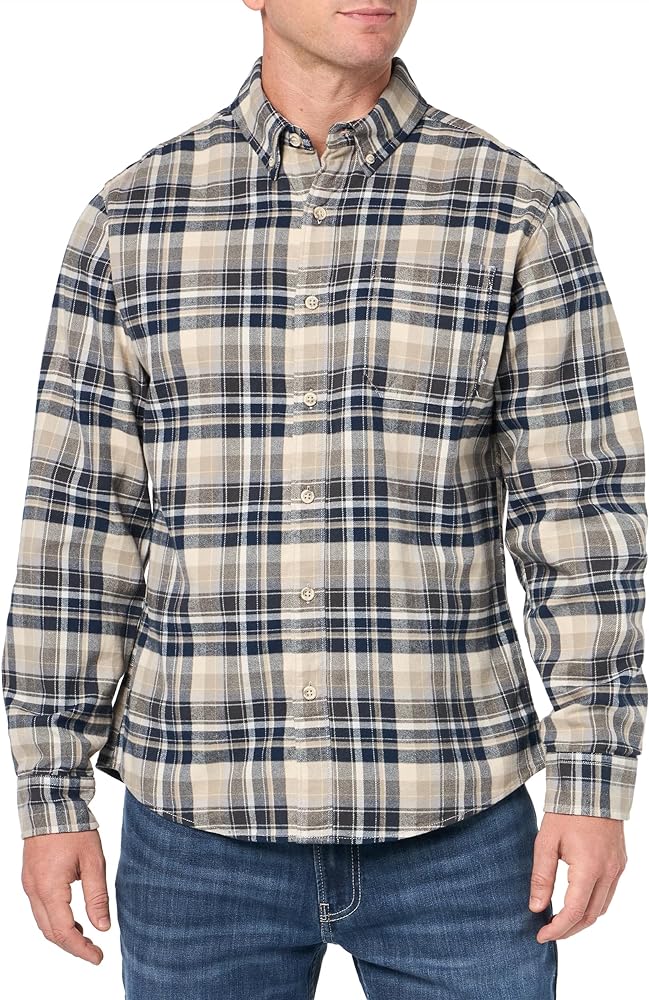 Eddie Bauer Men's Classic Fit Favorite Long-sleeve Flannel Shirt