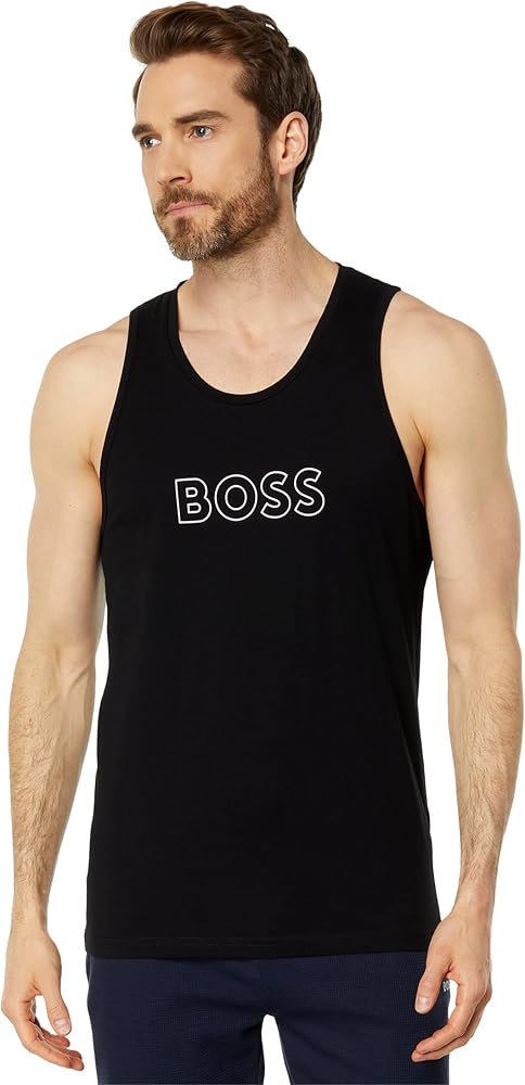 BOSS Men's Big Logo Beach Tank Top