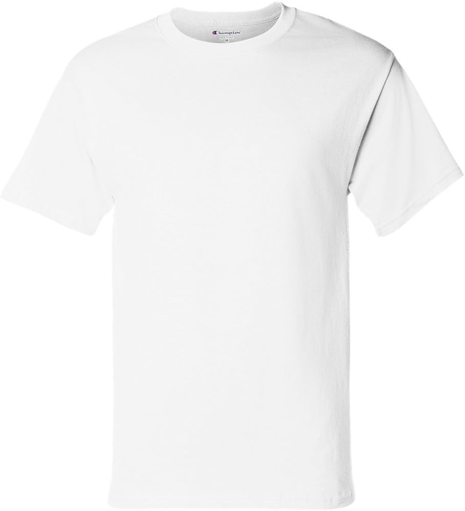 Champion Men's Basic Short Sleeve Tee Shirt_White_L