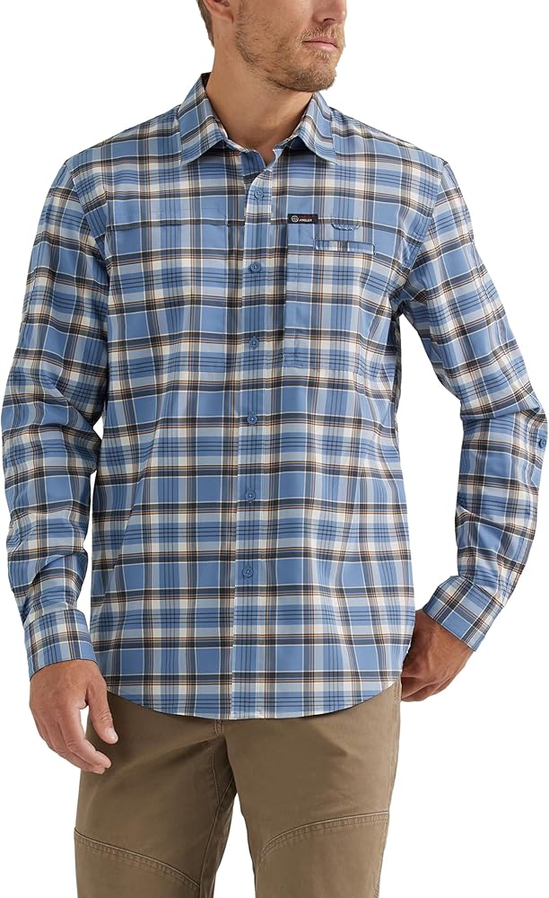 ATG by Wrangler Men's Long Sleeve Hike to Fish Shirt