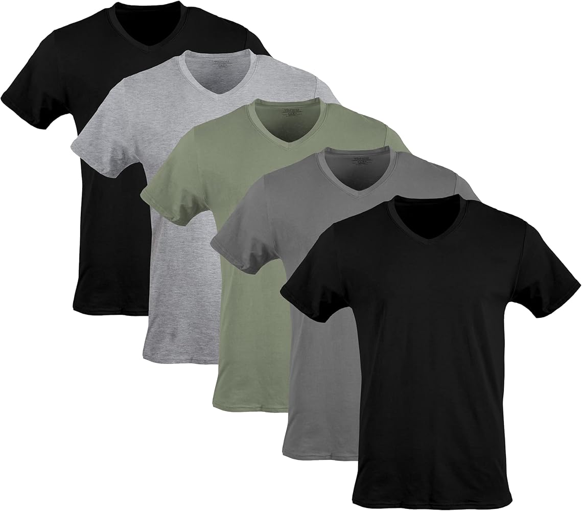 Gildan Men's V-Neck T-Shirts, Multipack, Style G1103