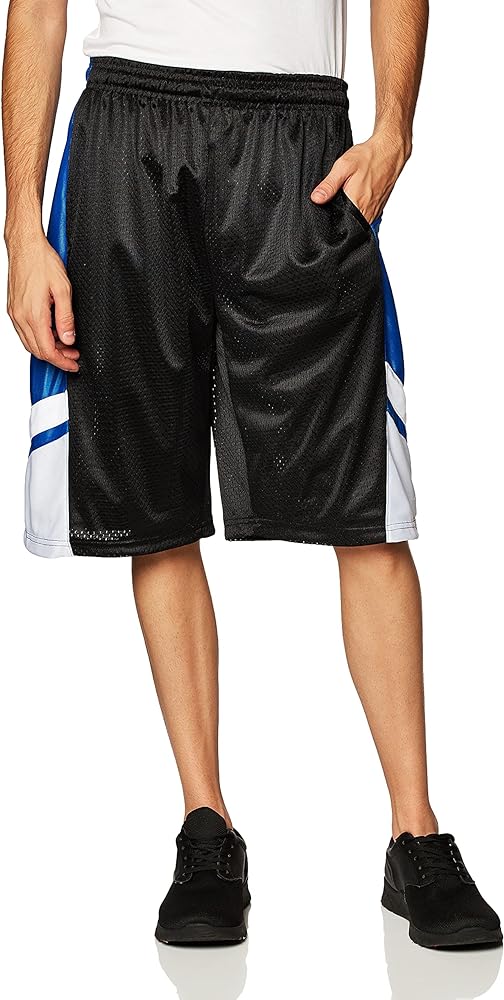 Southpole Men's Athletic Gym Mesh Shorts with Pockets, Lightweight, Quick Dry, Breathable