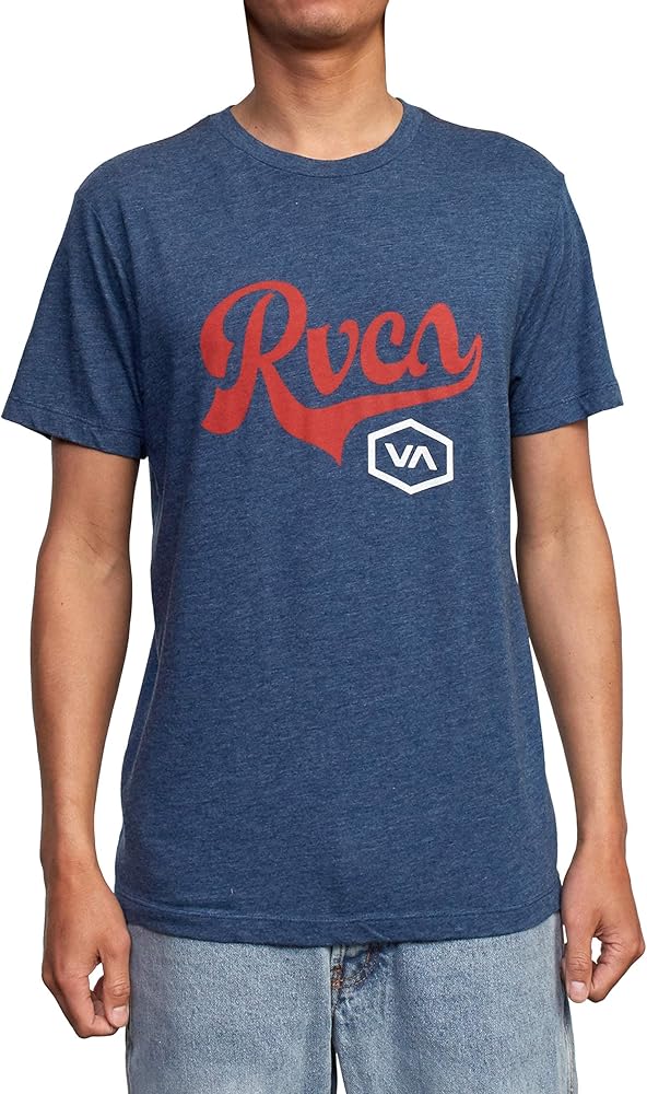 RVCA Men's Premium Red Stitch Short Sleeve Graphic Tee Shirt