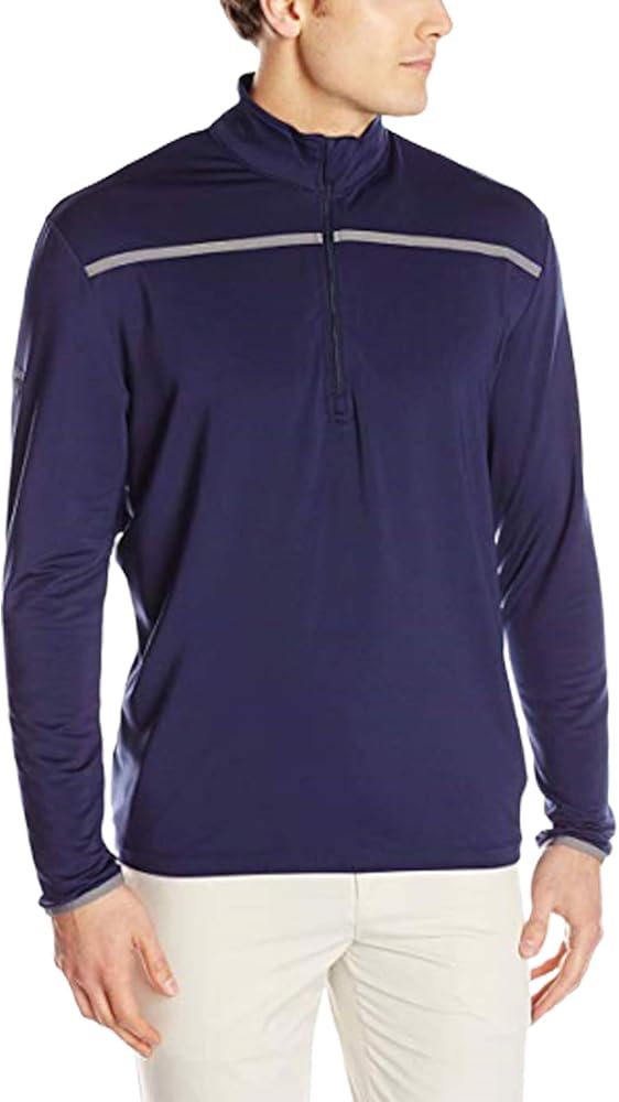 Callaway Men's Weather Series ¼ Zip Mock Neck Pullover for Men, Extended Sizes, Men’s Performance Apparel