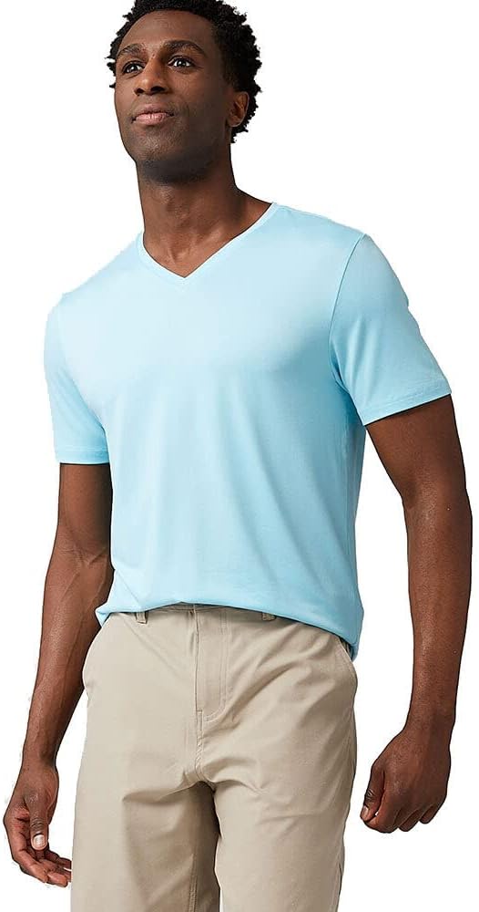 32 DEGREEES Men's Cool Classic VNeck T-Shirt | Anti-Odor | 4-Way Stretch | Moisture Wicking