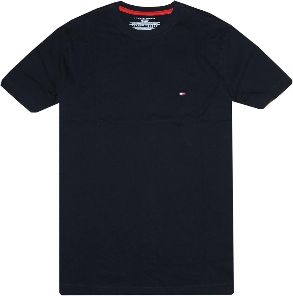 Tommy Hilfiger T-Shirt Mens Crew Neck Tee Classic Fit Short Sleeve Solid Shirt