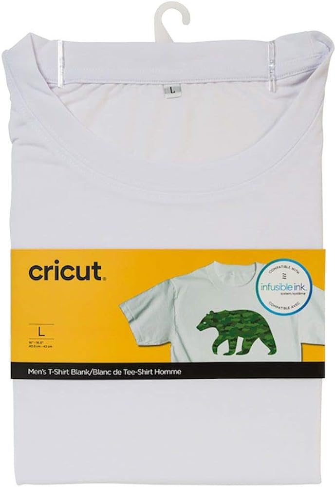 Cricut Men's T-Shirt Blank, Crew Neck