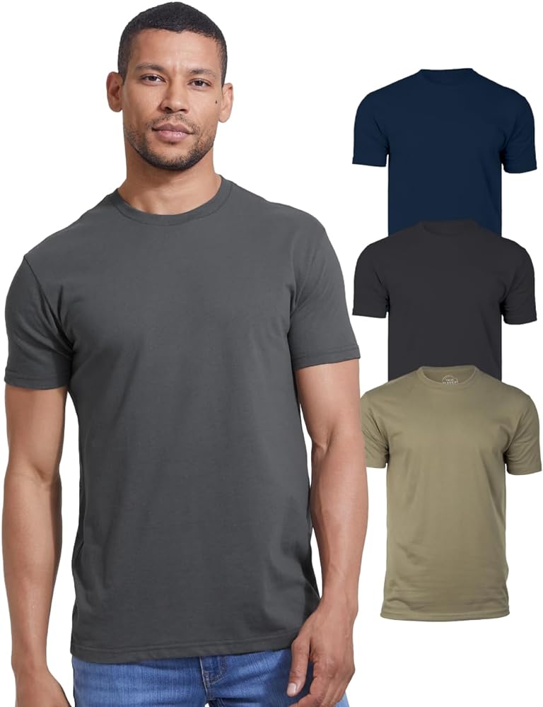 True Classic 3 Pack, Men's Short Sleeve Crew Neck T-Shirt, S - 4XL