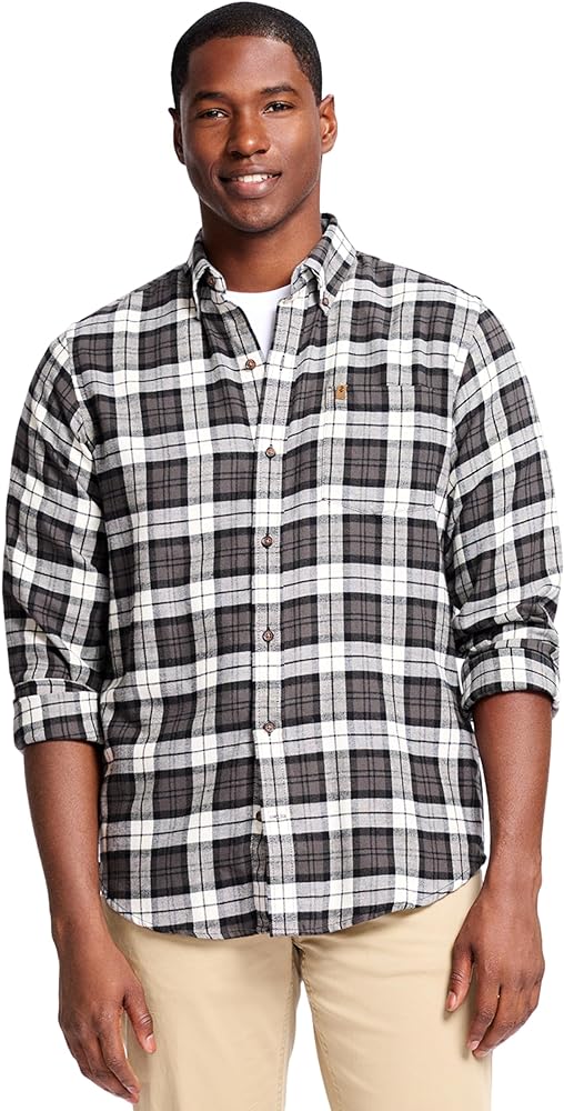 IZOD Men's Stratton Flannel Long Sleeve Button Down Shirt