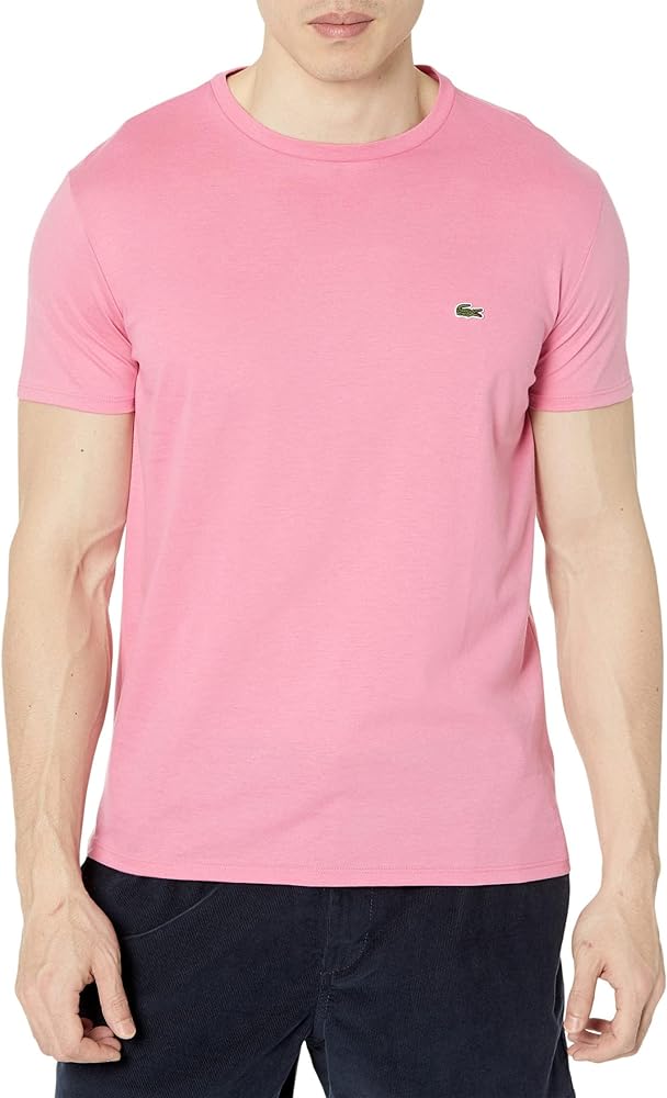 Lacoste Mens Short Sleeve Crew Neck Pima Cotton Jersey T-Shirt