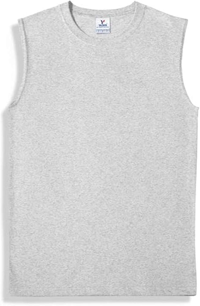 Yazbek Men's Heavy Weight (5.9-Ounce) Crew Neck Sleeveless Muscle T-Shirt