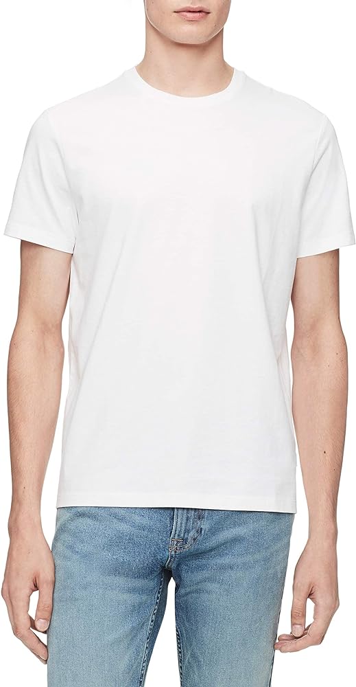 Calvin Klein mens Short Sleeve Monogram Logo T Shirt