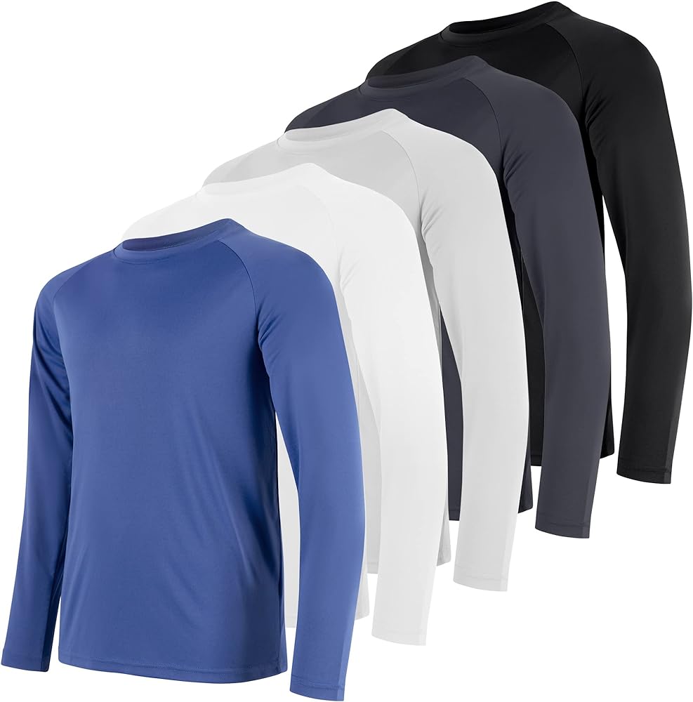 CE' CERDR Long Sleeve Shirts for Men - Quick Dry Moisture Wicking Sun Protection Long Sleeve Tee Shirts for Workout Running