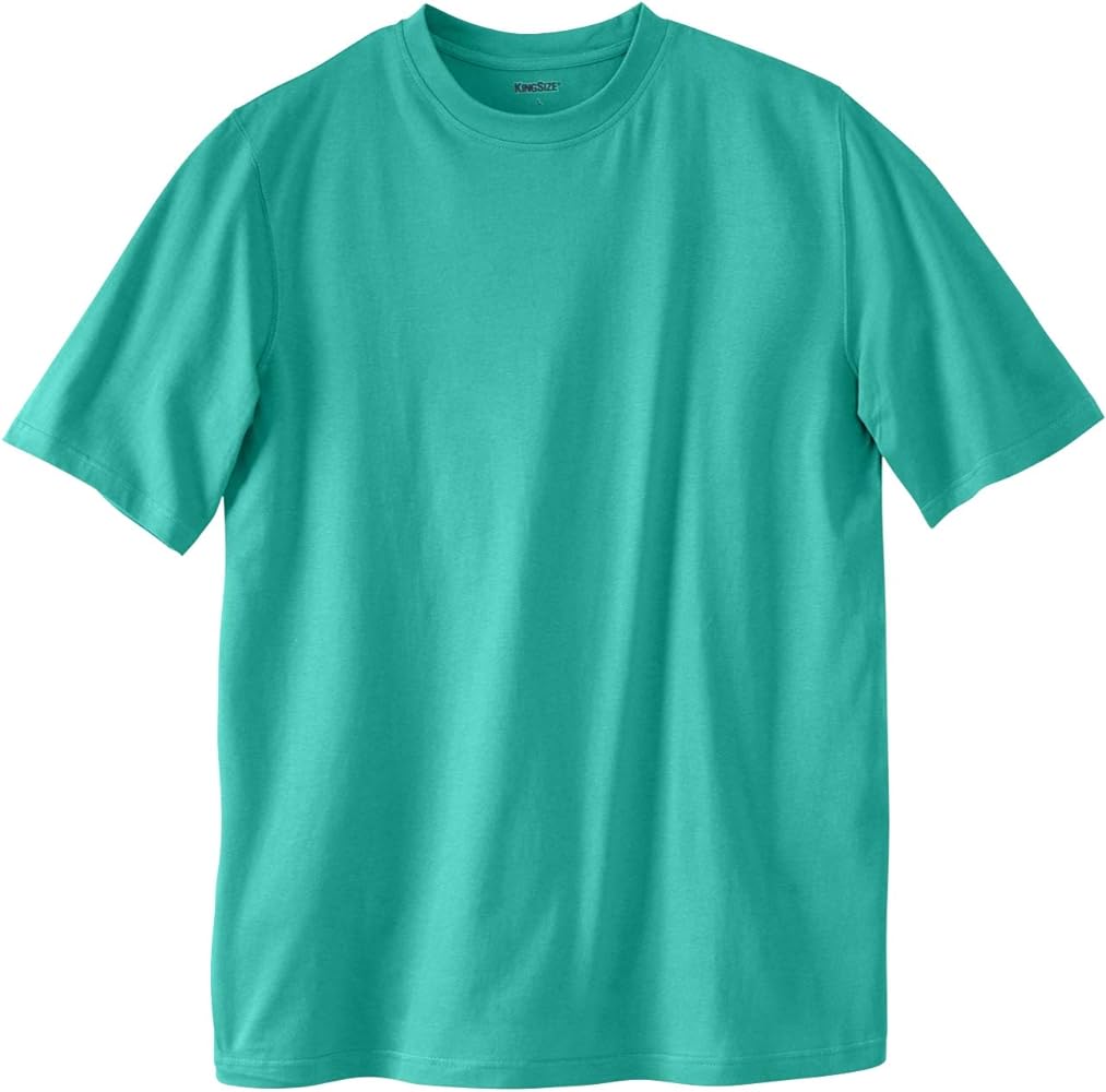 KingSize Men's Big & Tall Shrink-Less Lightweight Crewneck T-Shirt