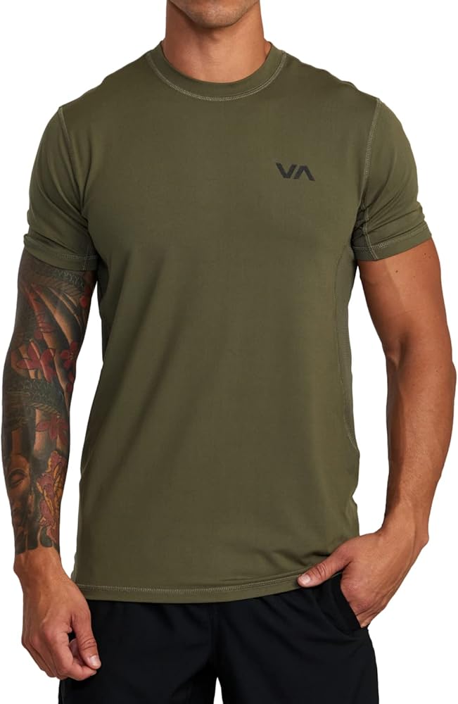 RVCA Men's Sport Vent Short Sleeve Crew Neck T-Shirt