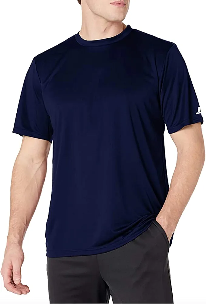 Russell Athletics Dri-Power Core Performance Tee for Men - Moisture-Wicking Athletic Shirt for Workouts and Sports