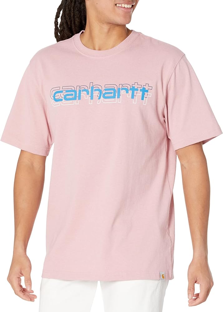 Carhartt Men's Loose Fit Heavyweight Short-Sleeve Logo Graphic T-Shirt 105709