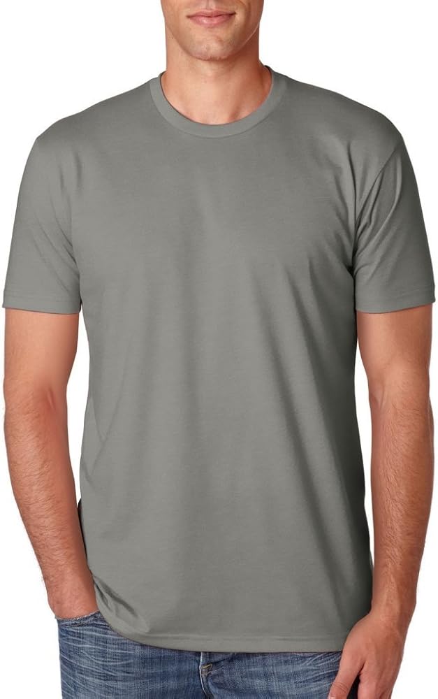 Next Level Men's CVC Crew L STONE GRAY