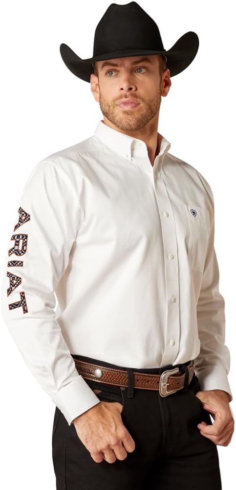 ARIAT Men's Team Logo Twill Classic Fit Shirt