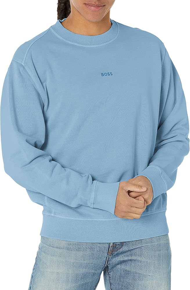 BOSS Men's Center Logo Crewneck Sweatshirt