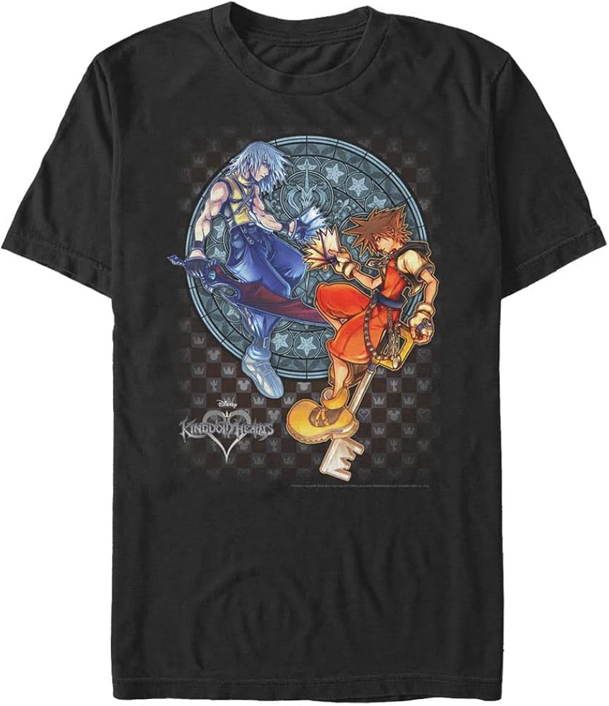 Disney Big & Tall Kingdom Hearts Strength Tested Men's Tops Short Sleeve Tee Shirt