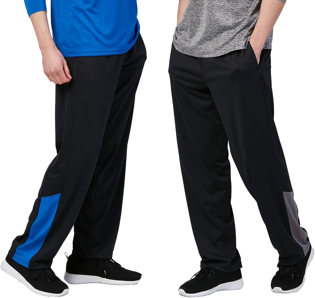 DEVOPS 1 or 2 Pack Men's Active Performance Workout Athletic Training Sweatpants Gymwear