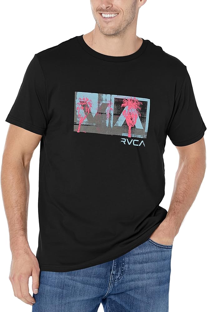 RVCA Men's Graphic Short Sleeve Crew Neck Tee Shirt