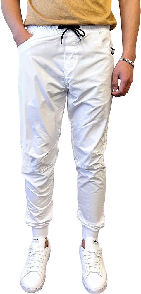 Southpole Men's Basic Tech Woven Track Jogger Pants, Quick Dry, Lightweight, Stretchable