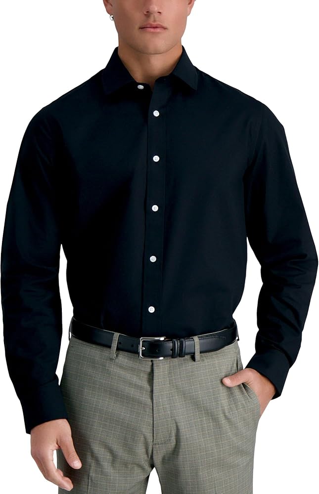 Haggar Men's Premium Comfort Classic Fit Wrinkle Resistant Dress Shirt