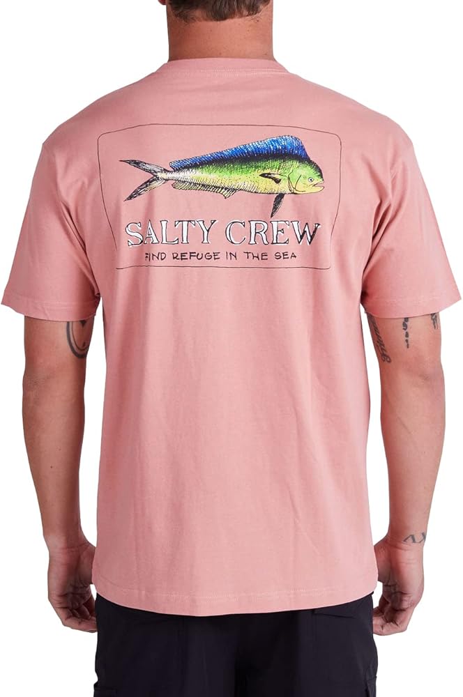 Salty Crew Men's El Dorado Short Sleeve Tee - Men's Fashion Casual Short Sleeve T-Shirt Cotton - Regular Fit