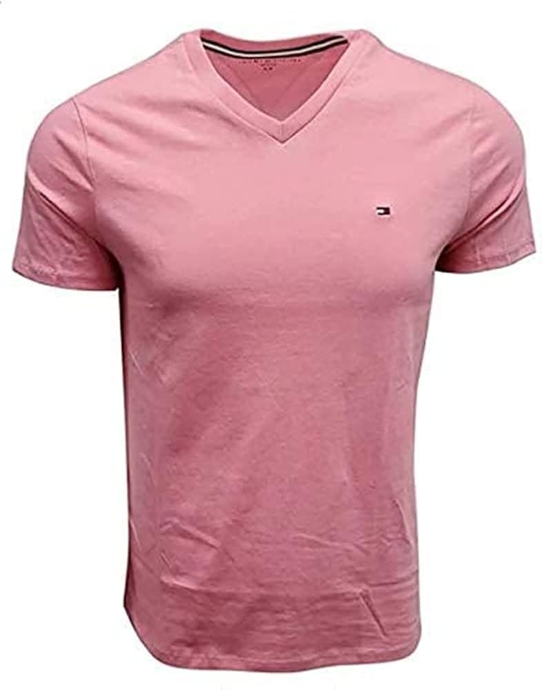 Tommy Hilfiger Men's V-Neck Classic Fit Logo T-Shirt