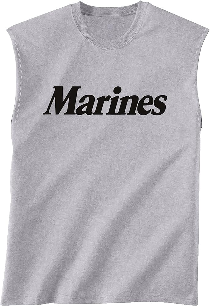 Marines Sleeveless T-Shirt in sport gray