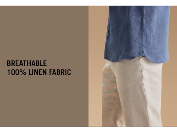 Breathable 100% Linen Fabric