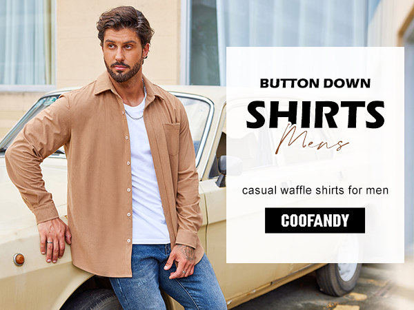 mens waffle shirts