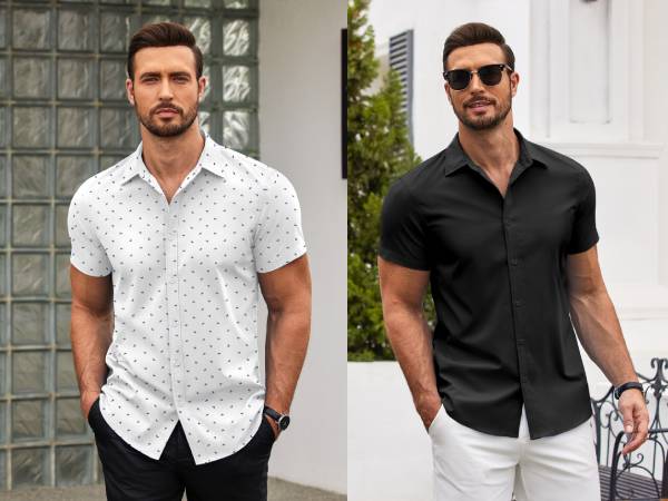 button down shirt men