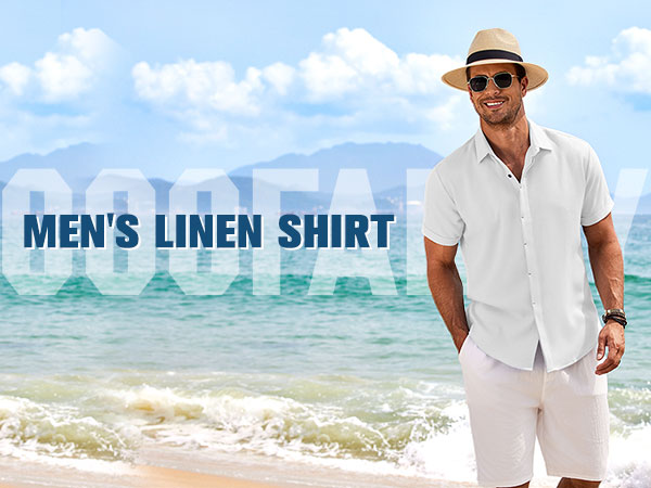 coofandy men linen shirts