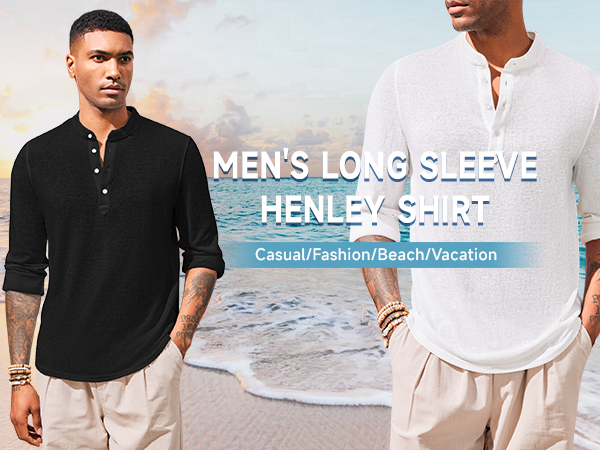 henley shirts for men