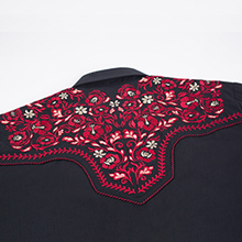 EMBROIDERED WESTERN COWBOY SHIRT -BACK YOKE